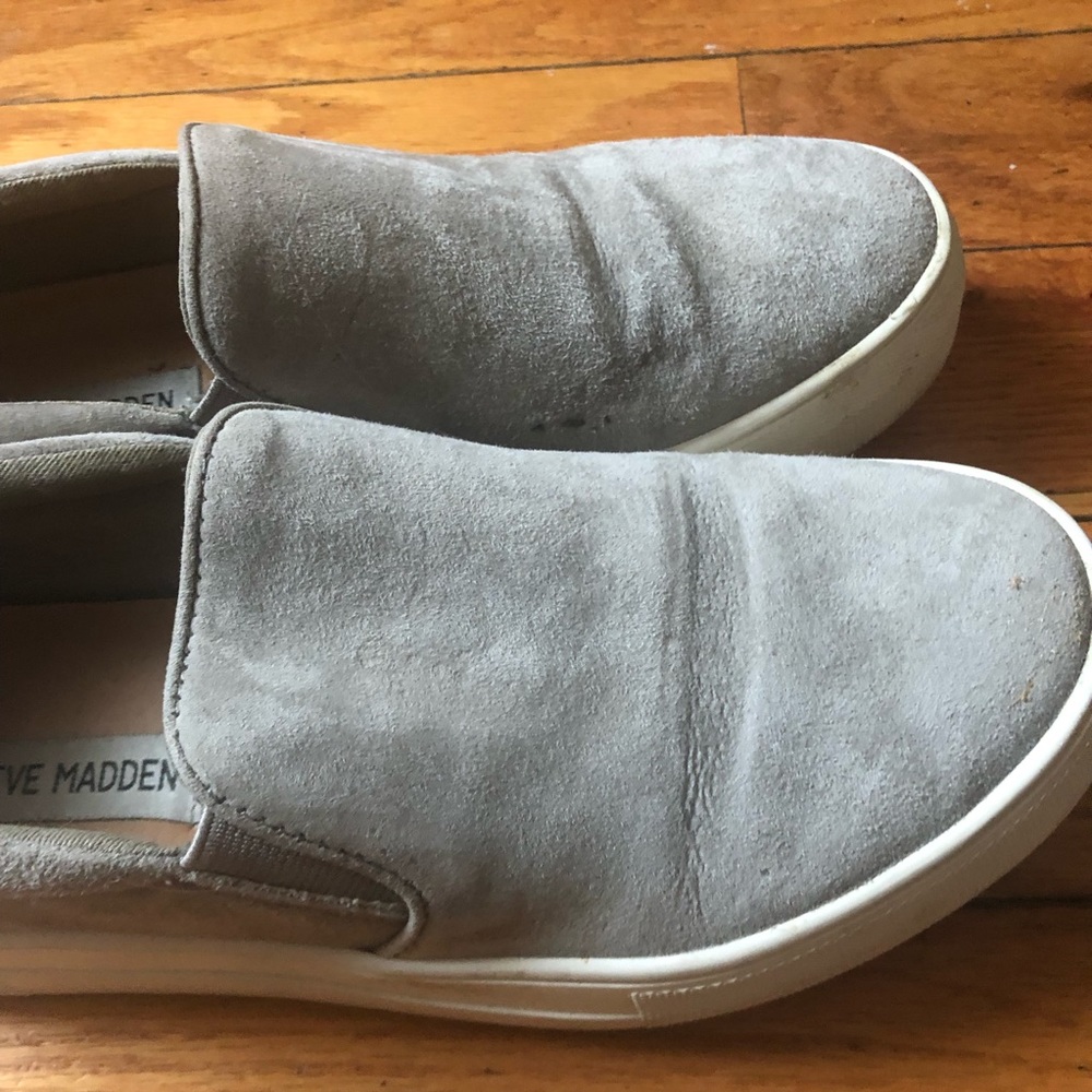 🌸Steve Madden Gills Grey Suede Slip on - Picture 5 of 9